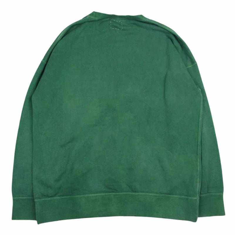 VISVIM ビズビム 20SS 0120105010015 JUMBO SWEAT L/S UNEVEN DYE ジャンボ アンイーブン スウェット グリーン系 2【中古】