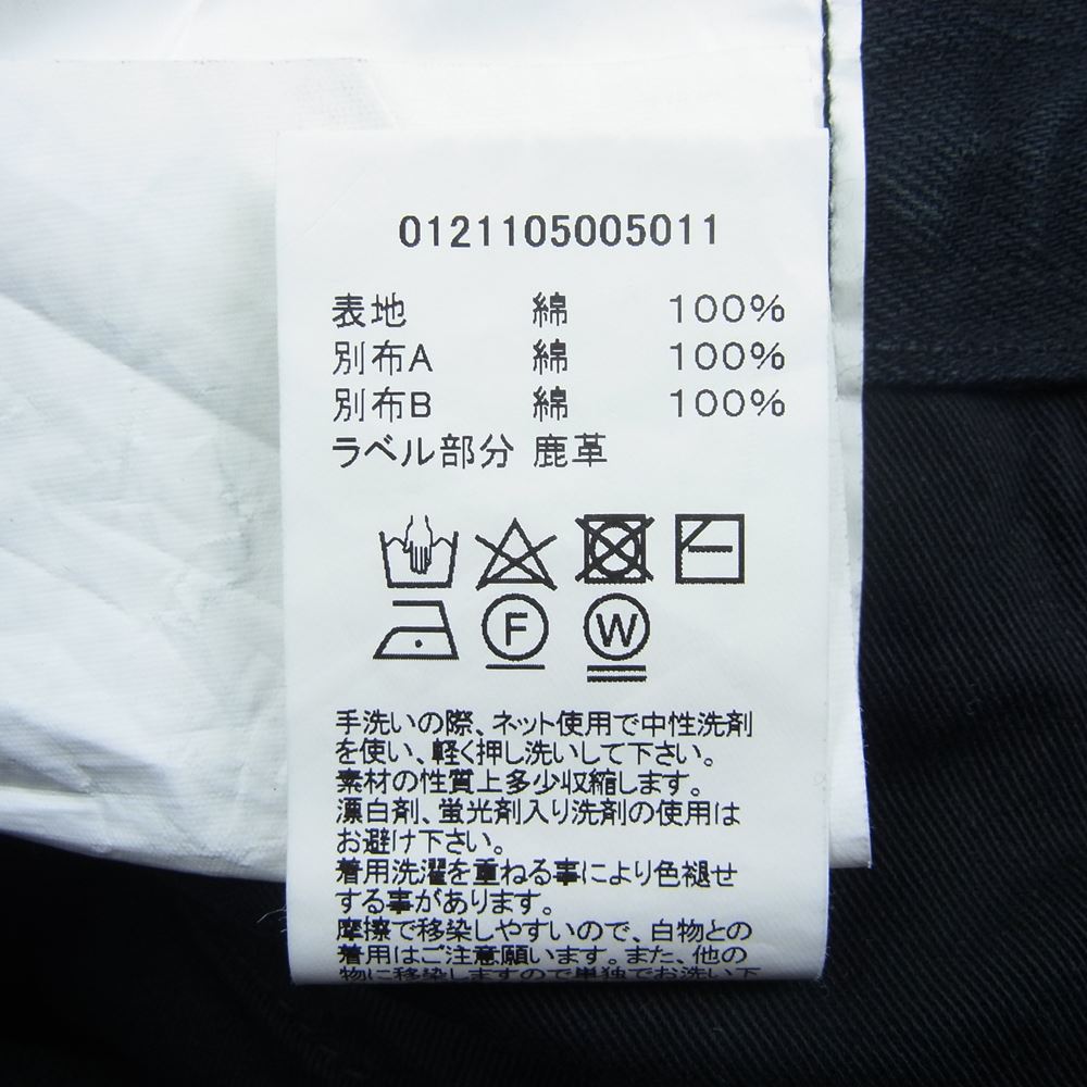 VISVIM ビズビム 21SS 0121105005011 SOCIAL SCULPTURE 01 SLIM BLK DMGD-17 ソーシャル スカルプチャー スリム デニム パンツ ネイビー系 36【中古】