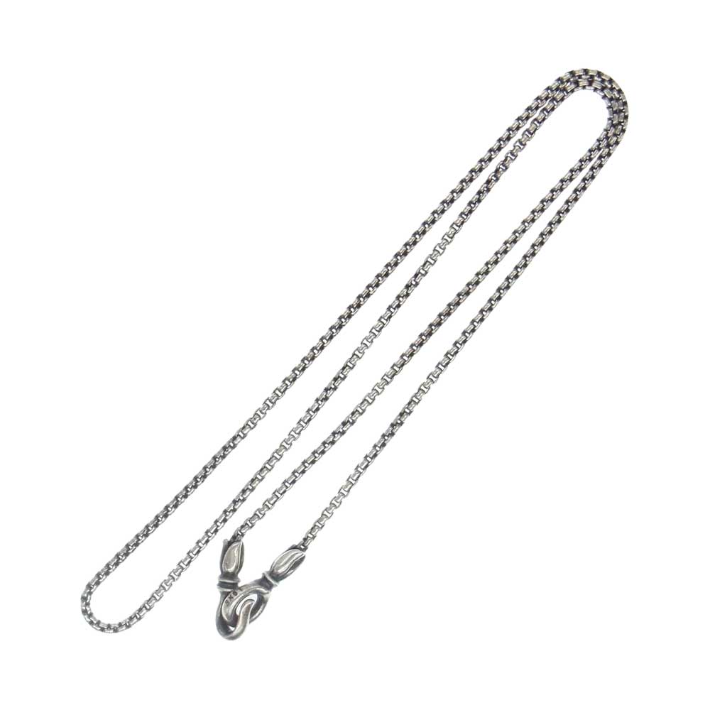 LONE ONES ロンワンズ Kiss & Flow Hook Box Chain XS キスアンドフロー フック ボックス チェーン ネックレス 40cm シルバー系【中古】