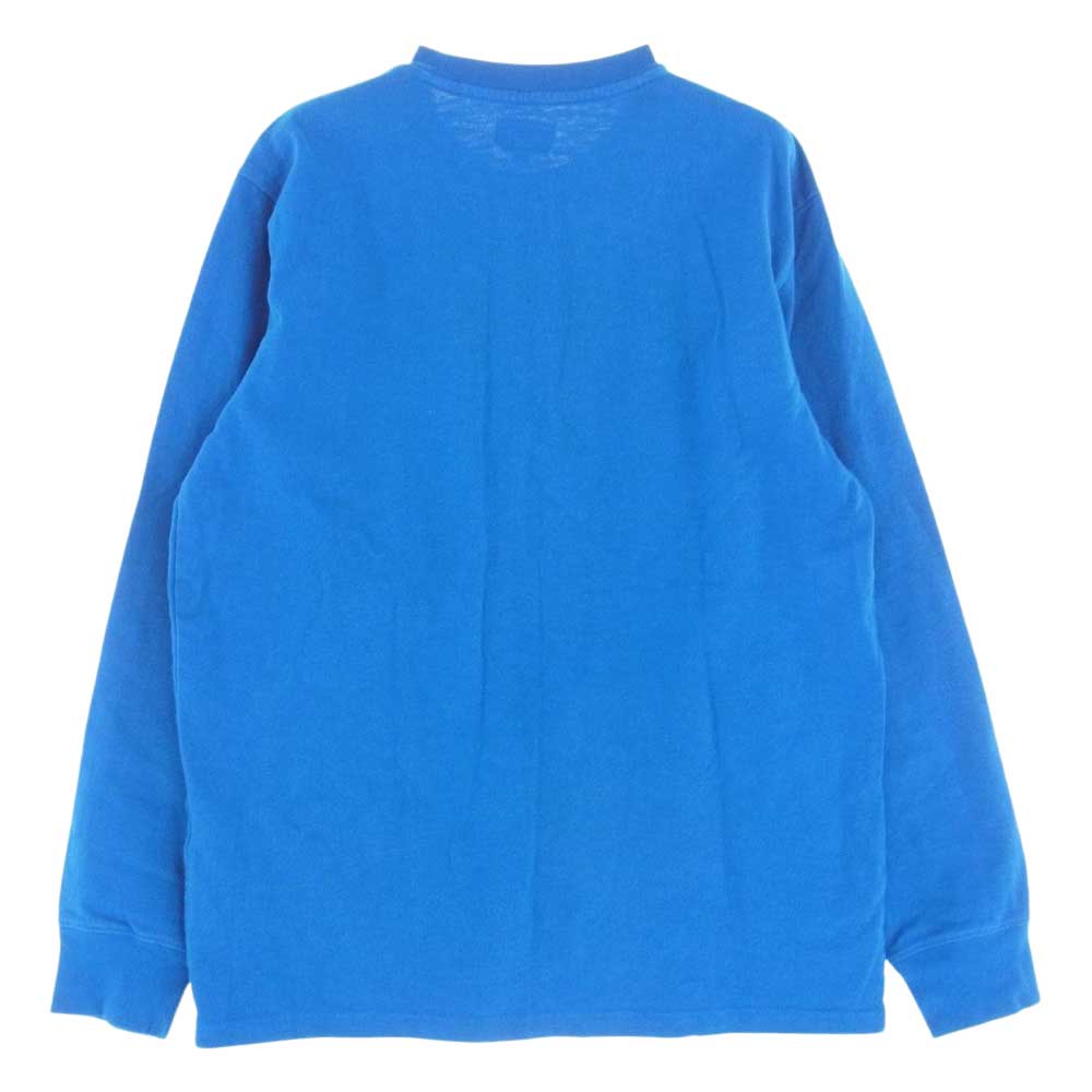 Supreme シュプリーム L/S Pocket Tee ポケット 長袖 Tシャツ ブルー ブルー系 M【中古】