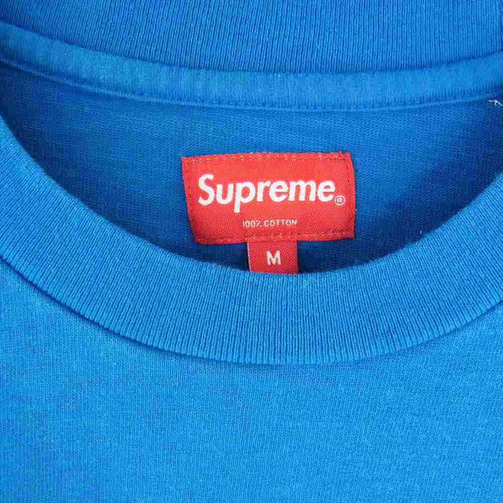 Supreme シュプリーム L/S Pocket Tee ポケット 長袖 Tシャツ ブルー ブルー系 M【中古】