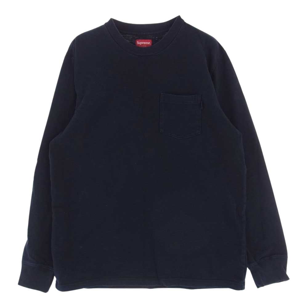 Supreme シュプリーム L/S Pocket Tee ポケット 長袖 Tシャツ ブラック