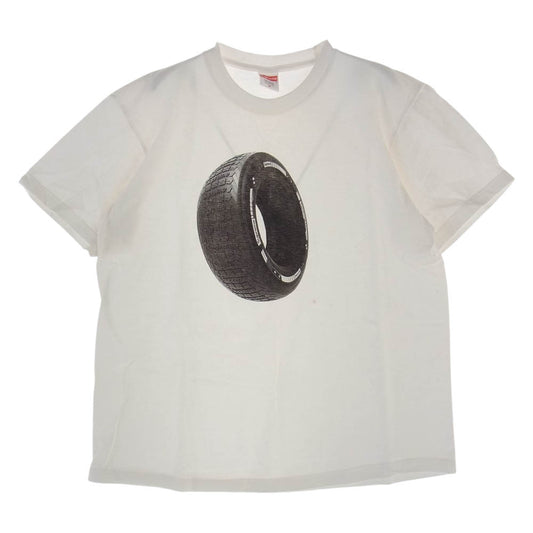 Supreme シュプリーム 20AW Tire Tee タイヤ プリント 半袖 Tシャツ ホワイト系 M【中古】