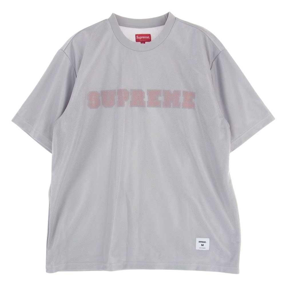 Supreme シュプリーム 20SS DAZZLE MESH S/S TOP ダズル メッシュ ショートスリーブ トップ グレー系 M【中古】