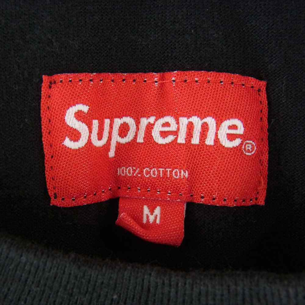 Supreme シュプリーム 19AW Flags L/S Top Tee フラッグ 刺繍 長袖 Tシャツ ブラック系 M【中古】