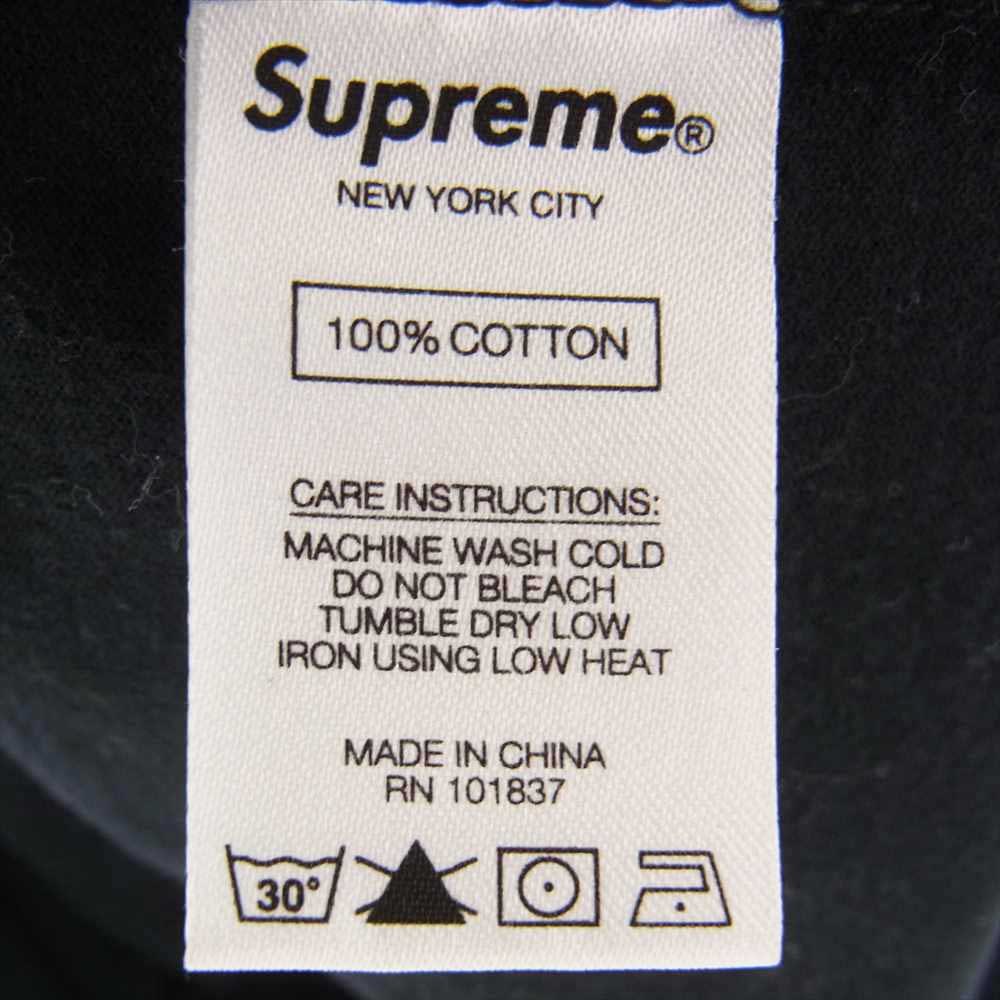 Supreme シュプリーム 19AW Flags L/S Top Tee フラッグ 刺繍 長袖 Tシャツ ブラック系 M【中古】