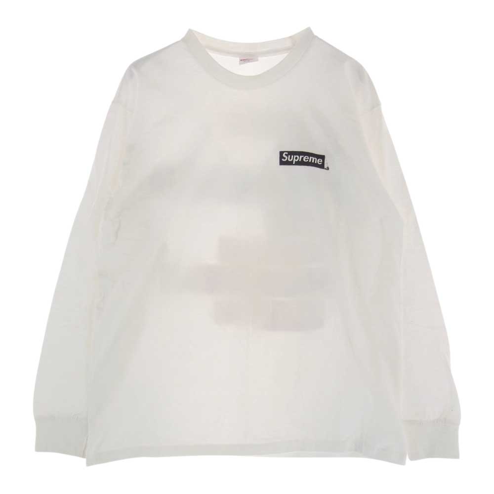 Supreme シュプリーム 20SS Sacred Unique L/S Tee シークレット ユニーク バックプリント 長袖 Tシャツ ホワイト系 M【中古】