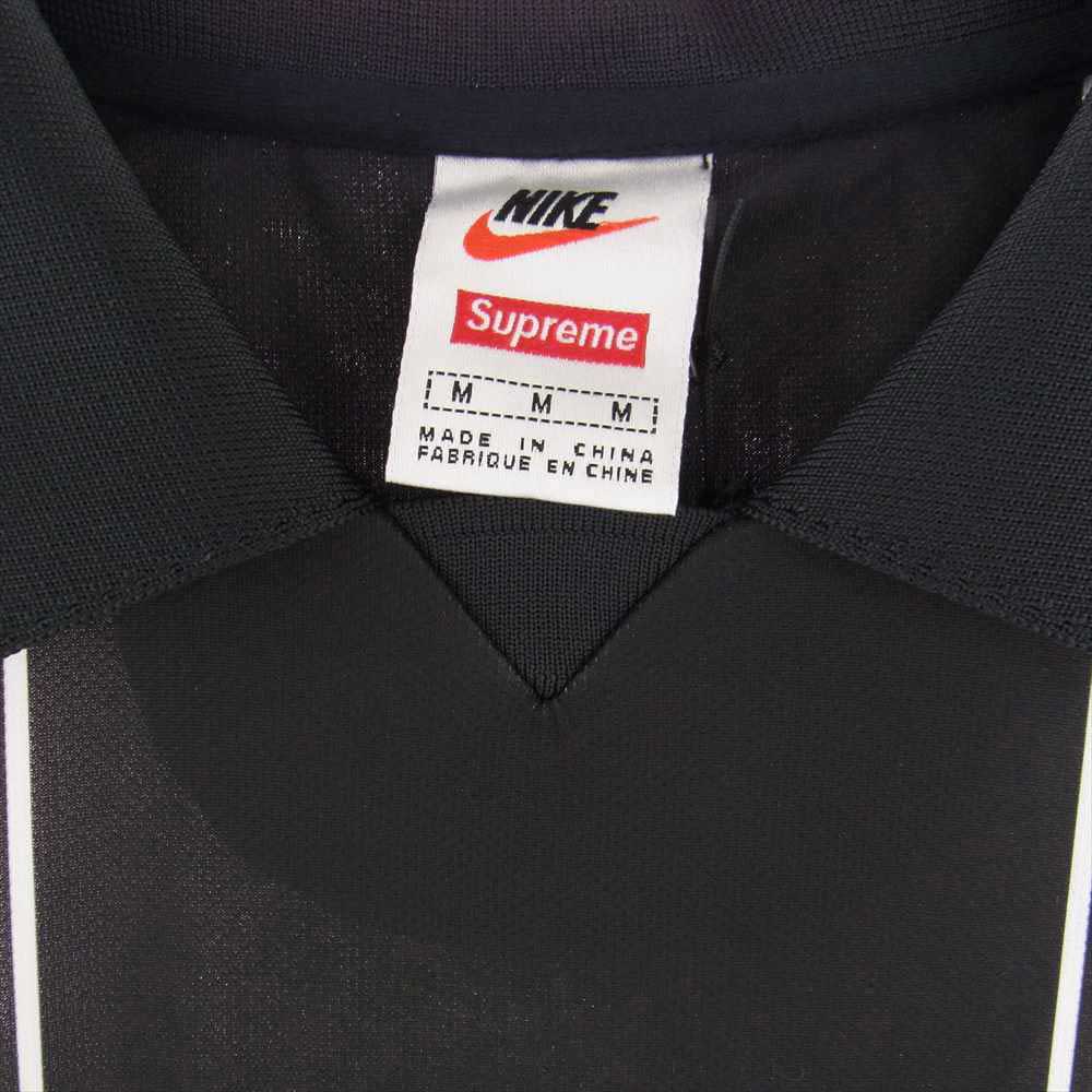 Supreme シュプリーム 20AW × NIKE ナイキ Jewel Stripe Soccer Jersey ジュエル ストライプ サッカー ジャージ ポロシャツ ブラック系 M【中古】