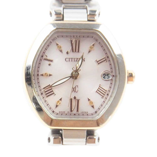 CITIZEN シチズン H058-T019137 XC クロスシー エコドライブ 電波時計 リスト ウォッチ 腕時計 シルバー系【中古】
