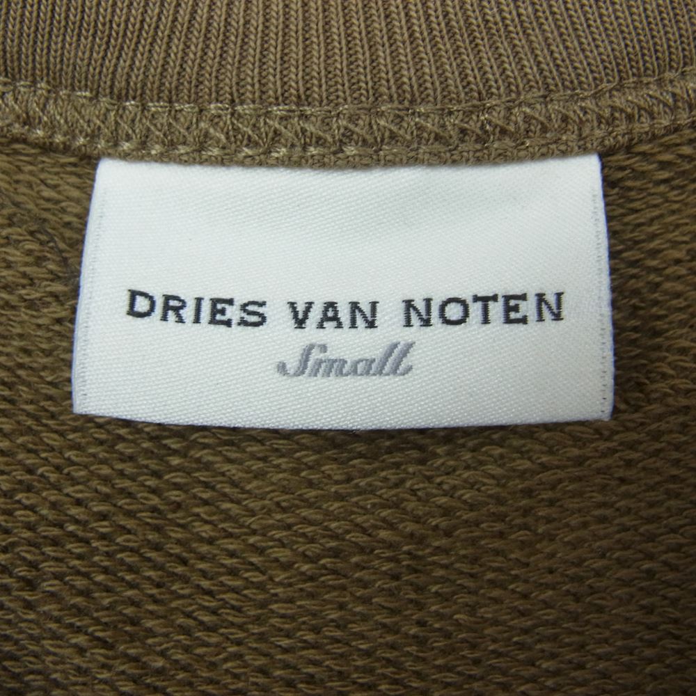 DRIES VAN NOTEN ドリスヴァンノッテン 18AW EYE Oversized Print Sweatshirt アイ オーバーサイズ プリント スウェット トレーナー カーキ系 S【中古】
