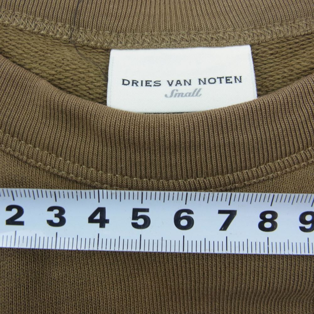 DRIES VAN NOTEN ドリスヴァンノッテン 18AW EYE Oversized Print Sweatshirt アイ オーバーサイズ プリント スウェット トレーナー カーキ系 S【中古】