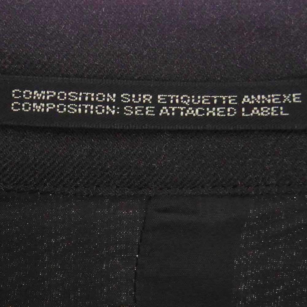 Yohji Yamamoto POUR HOMME ヨウジヤマモトプールオム 19SS HH-J23-103 W-スタンドロングJ 浮世絵 フラシ天 ウール スタンドカラー ロング ジャケット コート ブラック系 マルチカラー系 2【中古】