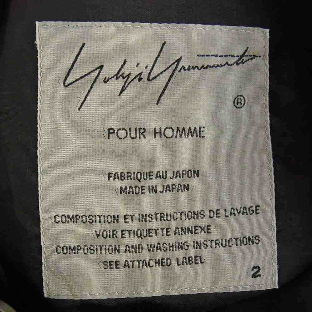 Yohji Yamamoto POUR HOMME ヨウジヤマモトプールオム 19SS HH-J23-103 W-スタンドロングJ 浮世絵 フラシ天 ウール スタンドカラー ロング ジャケット コート ブラック系 マルチカラー系 2【中古】