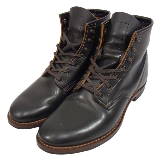RED WING レッドウィング 9060 茶芯 BECKMAN FLATBOX ベックマン フラットボックス ブラック クローンダイク ブーツ ブラック系 9【中古】