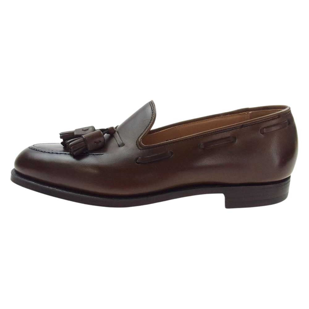 CROCKETT&JONES クロケットアンドジョーンズ 6212-1095-01 キャベンディッシュ3 タッセル ローファー シューズ 革靴 ブラウン系 25.5㎝/7E【極上美品】【中古】