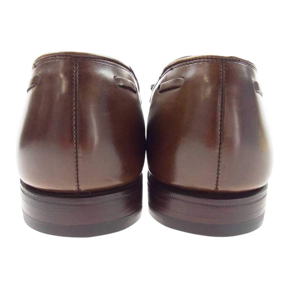 CROCKETT&JONES クロケットアンドジョーンズ 6212-1095-01 キャベンディッシュ3 タッセル ローファー シューズ 革靴 ブラウン系 25.5㎝/7E【極上美品】【中古】