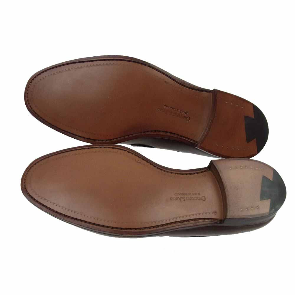 CROCKETT&JONES クロケットアンドジョーンズ 6212-1095-01 キャベンディッシュ3 タッセル ローファー シューズ 革靴 ブラウン系 25.5㎝/7E【極上美品】【中古】