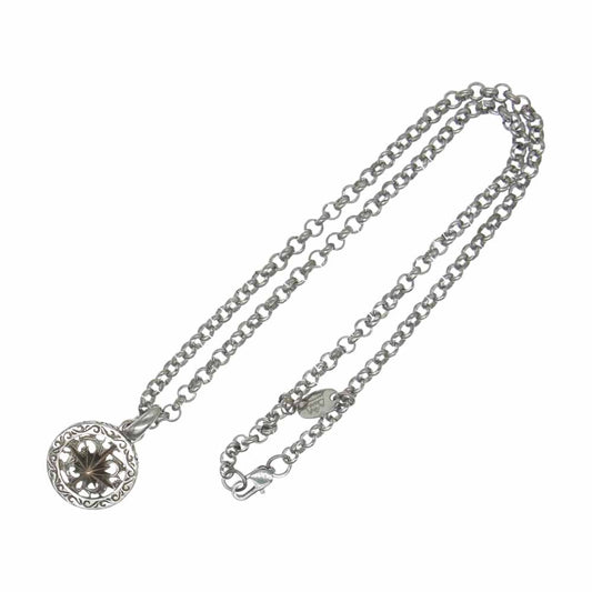 SAAD サード シルバー925 太陽神 ペンダントトップ チャーム ステンレスチェーンネックレス シルバー系【中古】