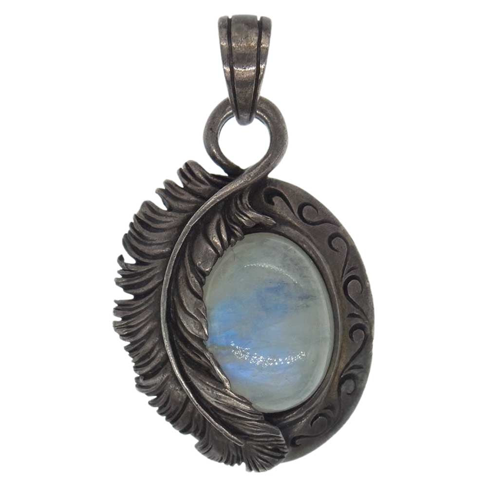 SAAD サード シルバー925 ストーン フェザー ペンダントトップ シルバー系【中古】