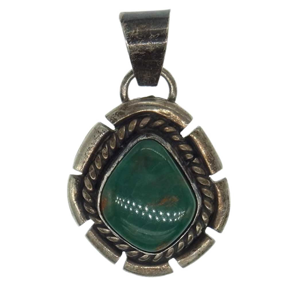 ナバホ族 スターリングシルバー 石付き ペンダントトップ シルバー系【中古】