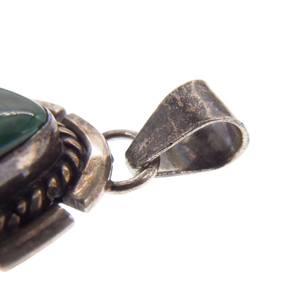 ナバホ族 スターリングシルバー 石付き ペンダントトップ シルバー系【中古】