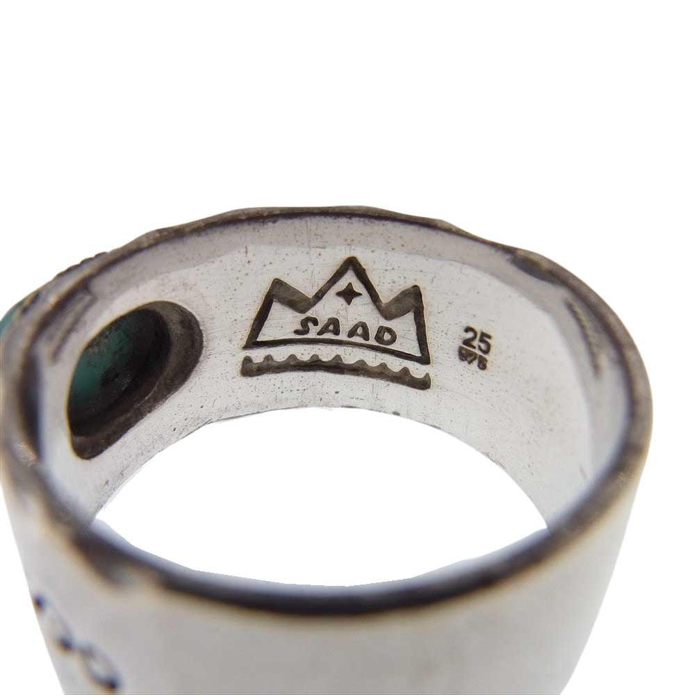 SAAD サード シルバー925 ターコイズ リング シルバー系【中古
