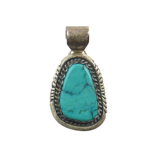 ナバホ族 R刻印 スターリングシルバー 石付き ペンダントトップ シルバー系【中古】