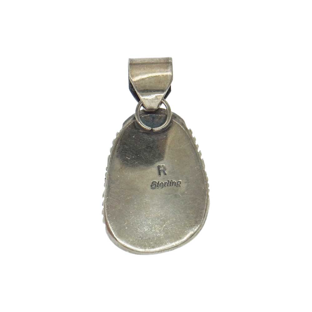 ナバホ族 R刻印 スターリングシルバー 石付き ペンダントトップ シルバー系【中古】