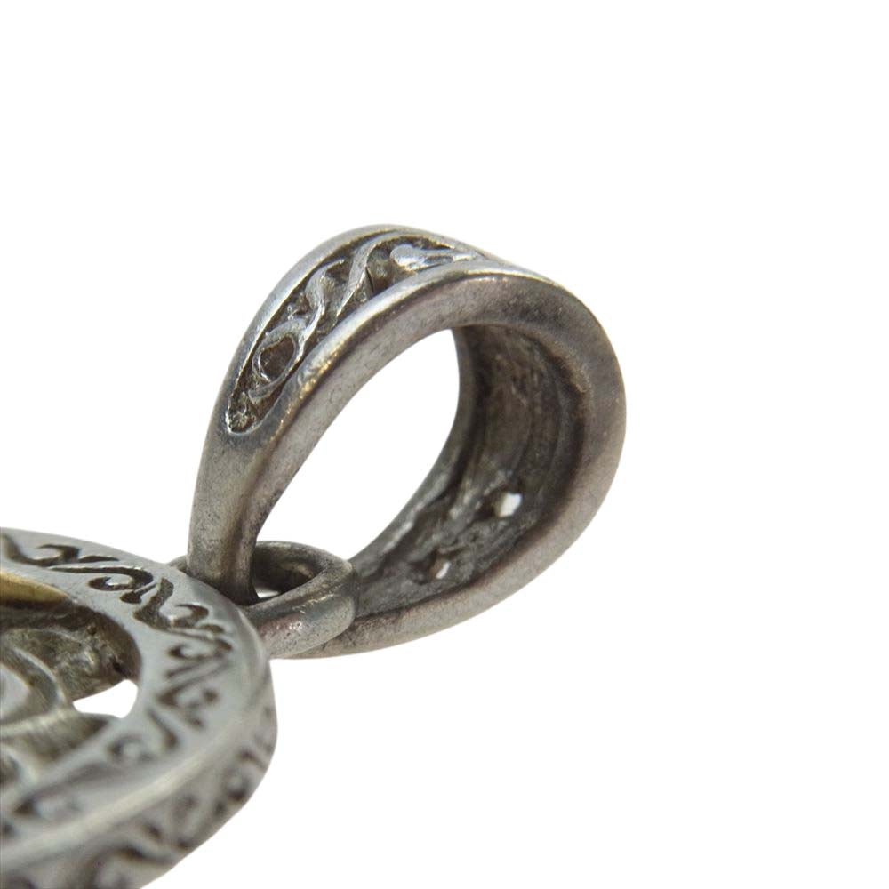 SAAD サード K18太陽神付 シルバー925 ペンダントトップ シルバー系