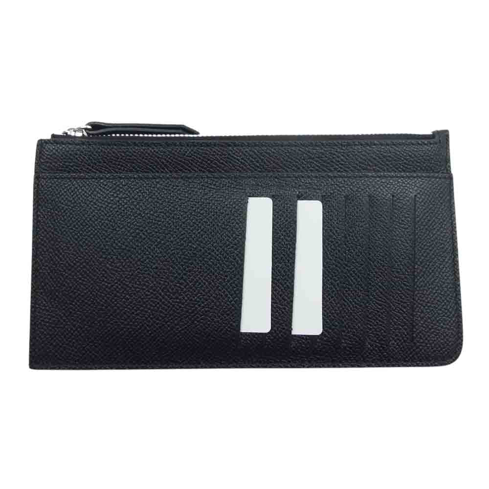 MAISON MARGIELA メゾンマルジェラ SA1VL0001 フラグメント ケース レザー ロングウォレット 長財布 ブラック系【美品】【中古】