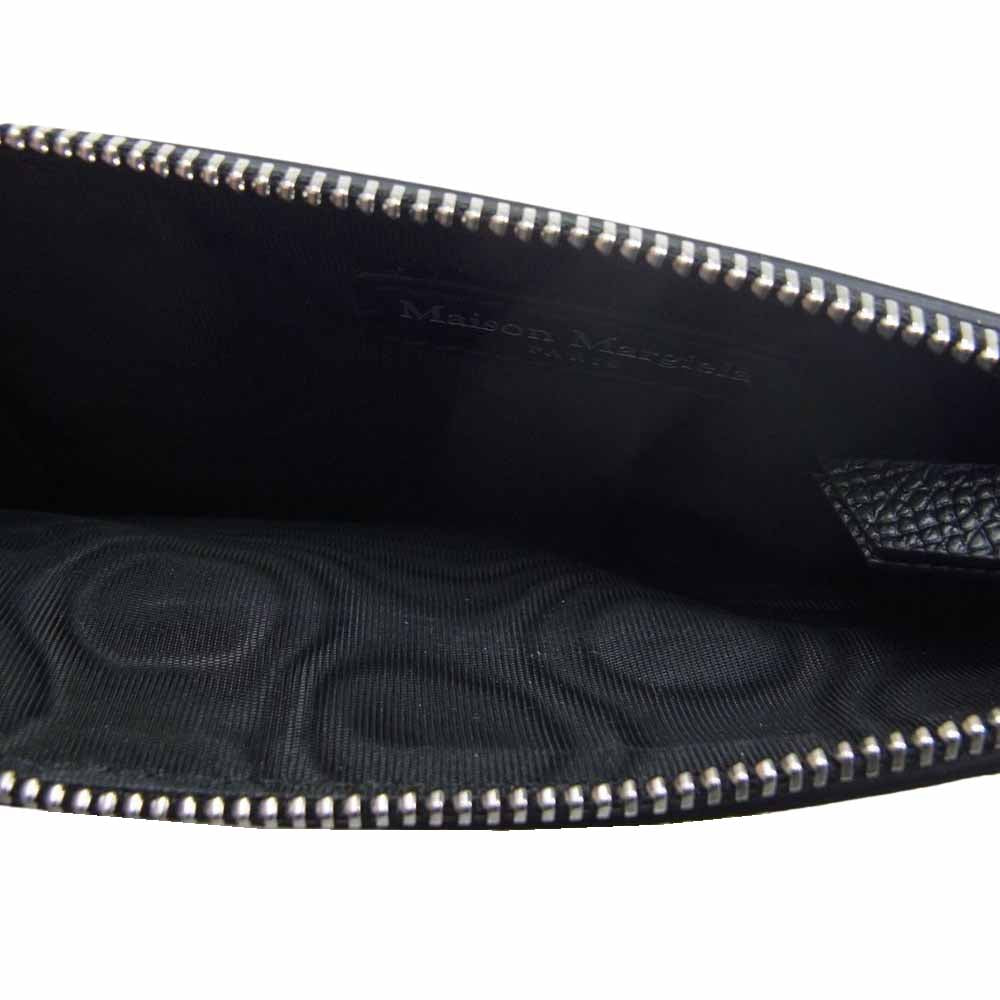 MAISON MARGIELA メゾンマルジェラ SA1VL0001 フラグメント ケース レザー ロングウォレット 長財布 ブラック系【美品】【中古】
