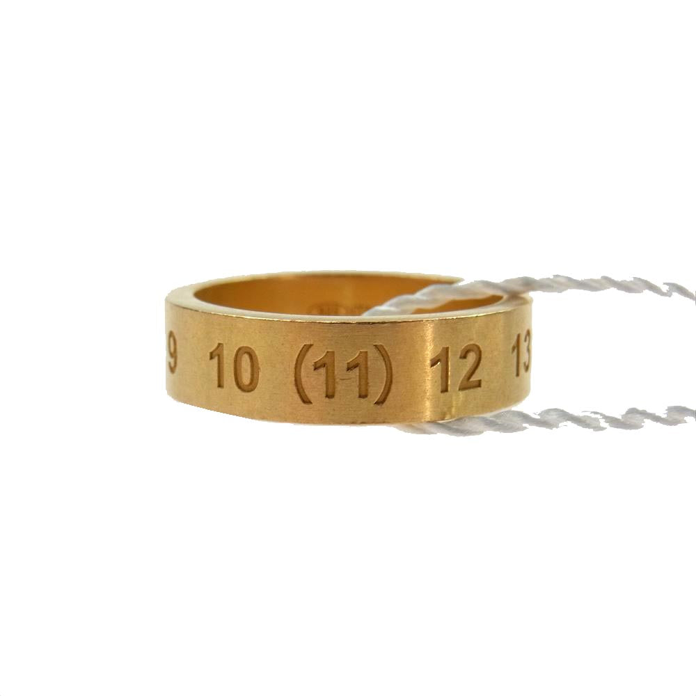 MAISON MARGIELA メゾンマルジェラ SM1UQ0050 NUMBER RING ナンバーズ リング シルバー925 アンティーク加工 ゴールド系【新古品】【未使用】【中古】