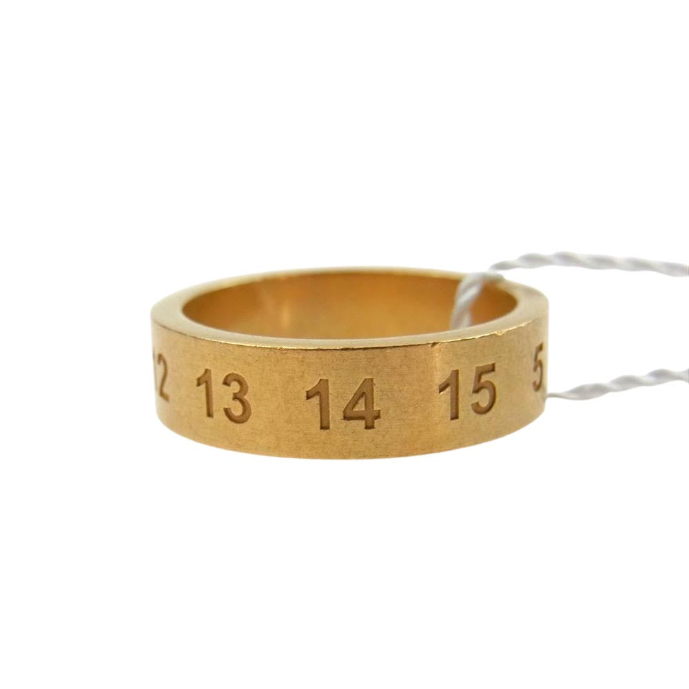 MAISON MARGIELA メゾンマルジェラ SM1UQ0050 NUMBER RING ナンバーズ リング シルバー925 アンティーク加工 ゴールド系【新古品】【未使用】【中古】