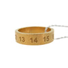 MAISON MARGIELA メゾンマルジェラ SM1UQ0050 NUMBER RING ナンバーズ リング シルバー925 アンティーク加工 ゴールド系【新古品】【未使用】【中古】