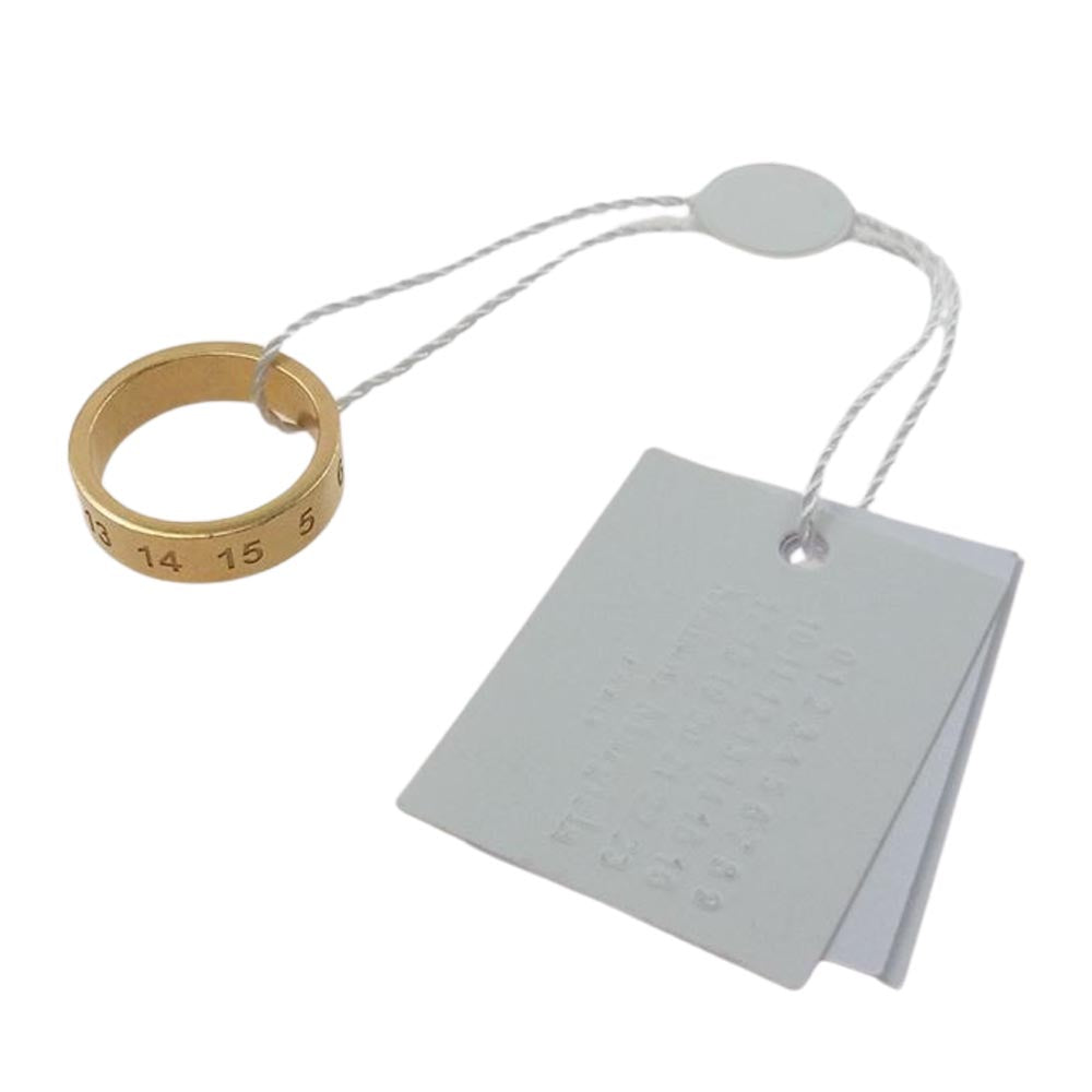 MAISON MARGIELA メゾンマルジェラ SM1UQ0050 NUMBER RING ナンバーズ リング シルバー925 アンティーク加工 ゴールド系【新古品】【未使用】【中古】