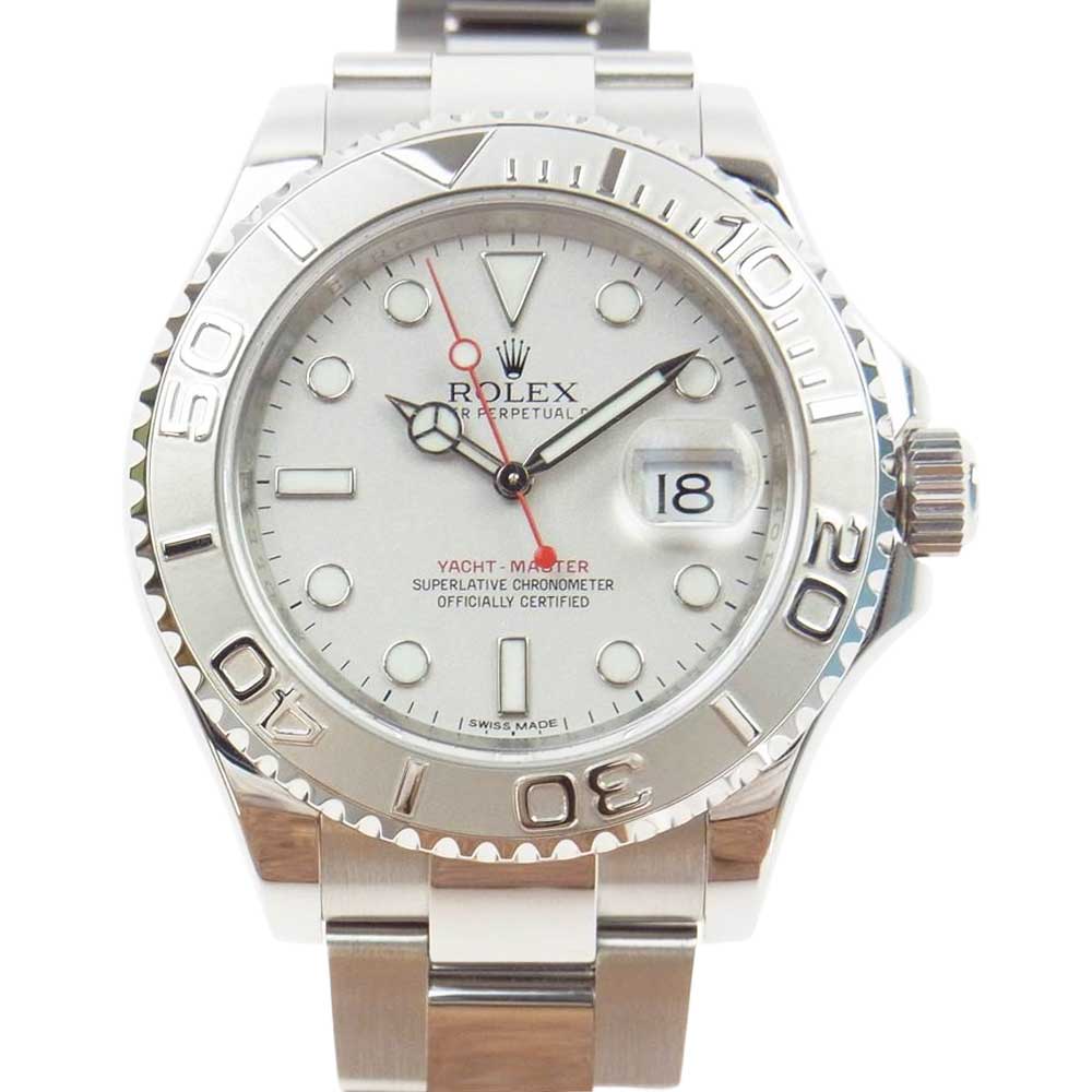 ROLEX ロレックス 116622 G番 ヨットマスター ロレジウム 自動巻 SS 時計 シルバー系【極上美品】【中古】