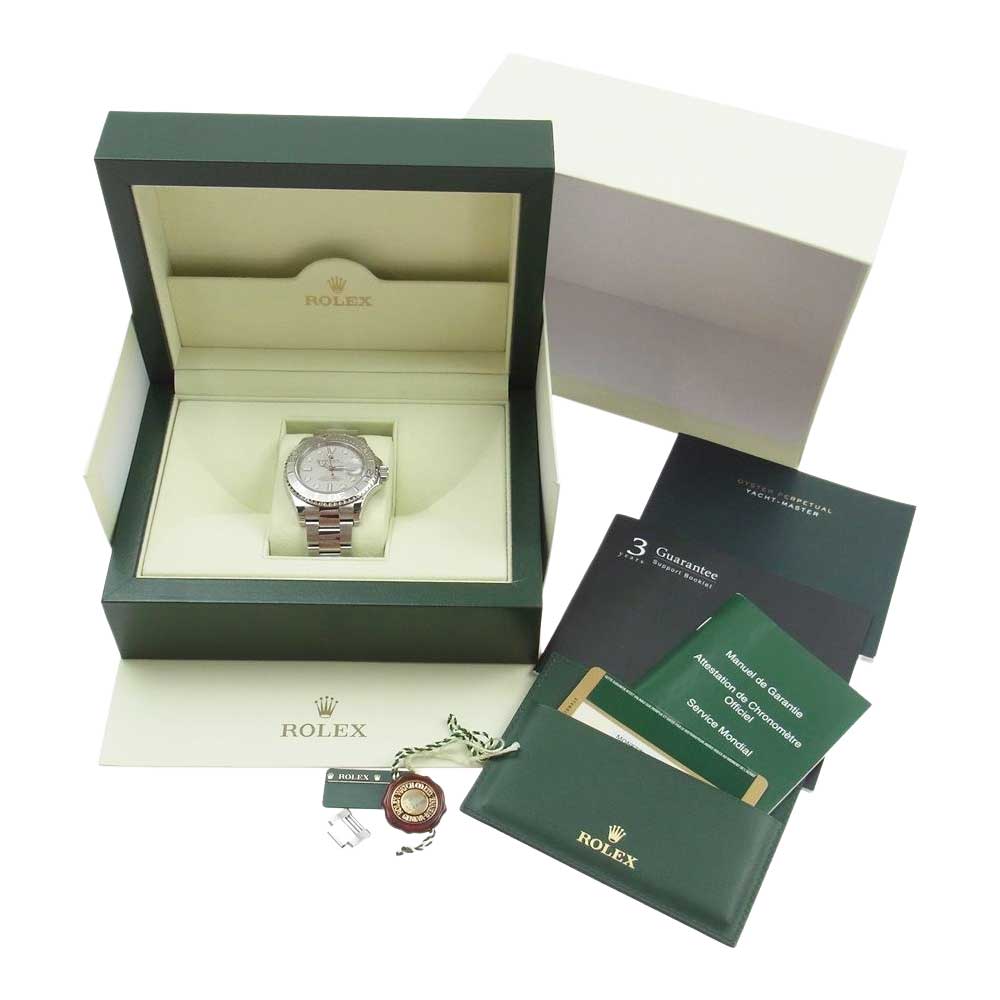 ROLEX ロレックス 116622 G番 ヨットマスター ロレジウム 自動巻 SS 時計 シルバー系【極上美品】【中古】