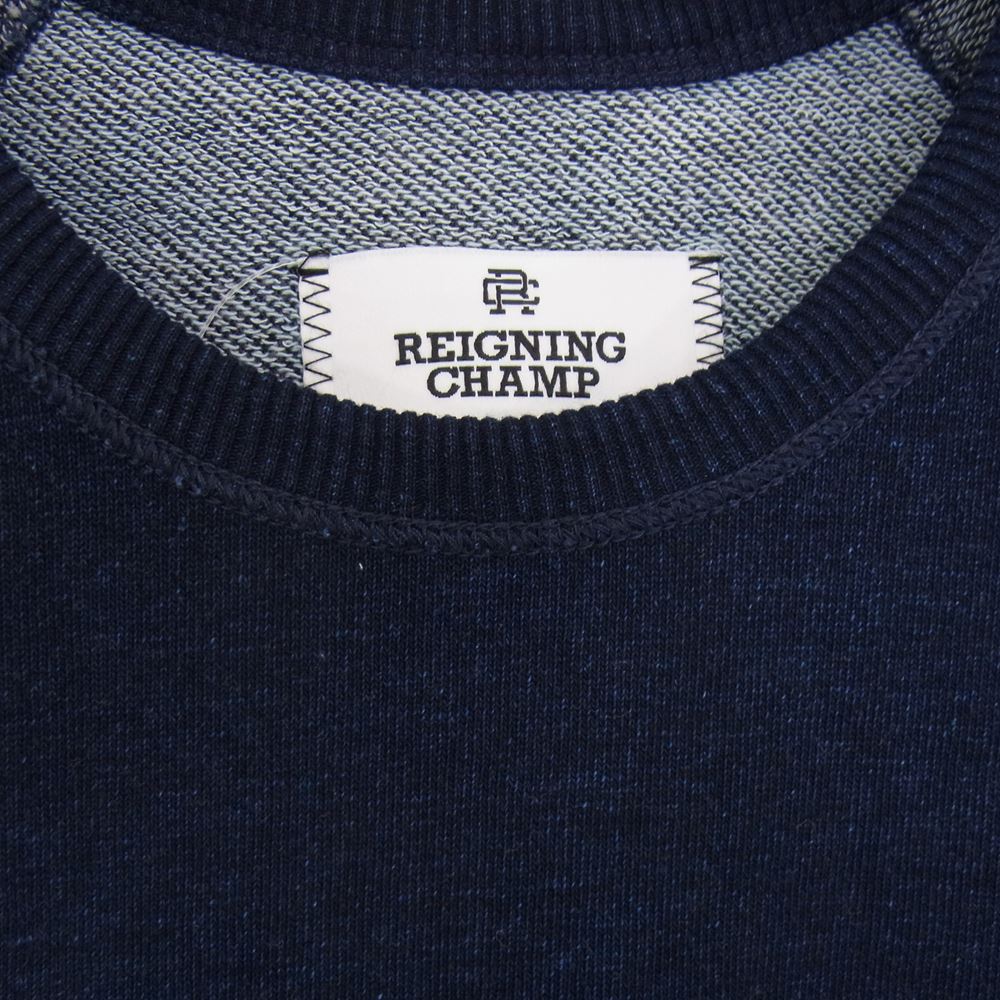 REIGNING CHAMP レイニングチャンプ クルー スウェット インディゴ ブルー系 S/P【中古】