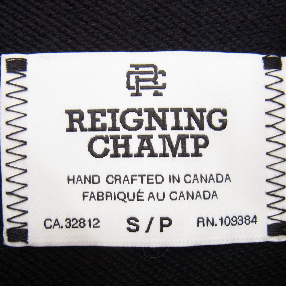 REIGNING CHAMP レイニングチャンプ フルジップ スウェット パーカー ブラック系 S/P【中古】