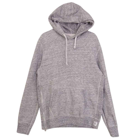 REIGNING CHAMP レイニングチャンプ サイド ジップ プルオーバー スウェット パーカー グレー系 S/P【中古】