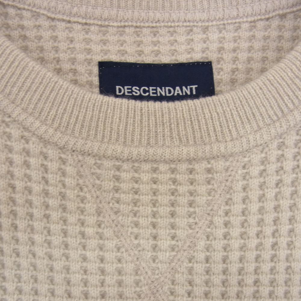 DESCENDANT ディセンダント WAFFLE L/S ワッフル TEE サーマル カットソー グレー系 1【中古】
