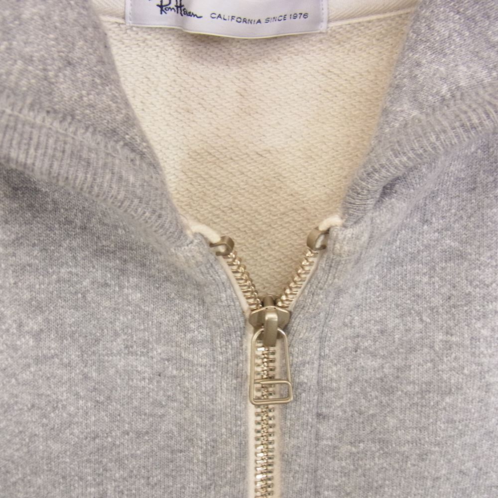 Ron Herman ロンハーマン Basic Sweat Hoodie フルジップ スウェット パーカー グレー系 S【中古】