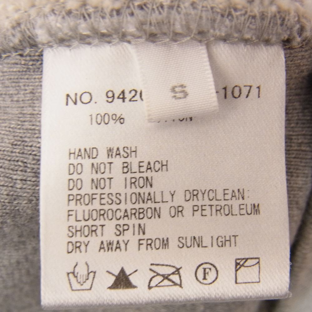 Ron Herman ロンハーマン Basic Sweat Hoodie フルジップ スウェット パーカー グレー系 S【中古】