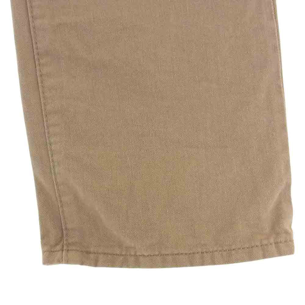 RRL ダブルアールエル USA製 SELVEDGE DENIM SLIM FIT KHAKI ダメージ加工 デニム パンツ ベージュ系 30×30【中古】