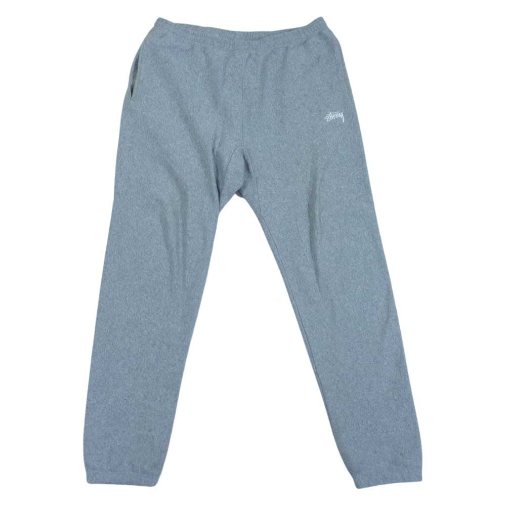 STUSSY ステューシー 21SS Stock Logo Sweat Pant スウェット パンツ グレー系 L【中古】