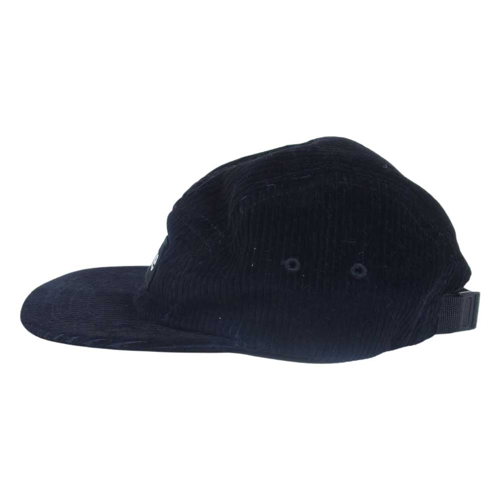 Supreme シュプリーム 18SS Corduroy Camp Cap コーデュロイ ボックスロゴ キャップ ブラック系【中古】