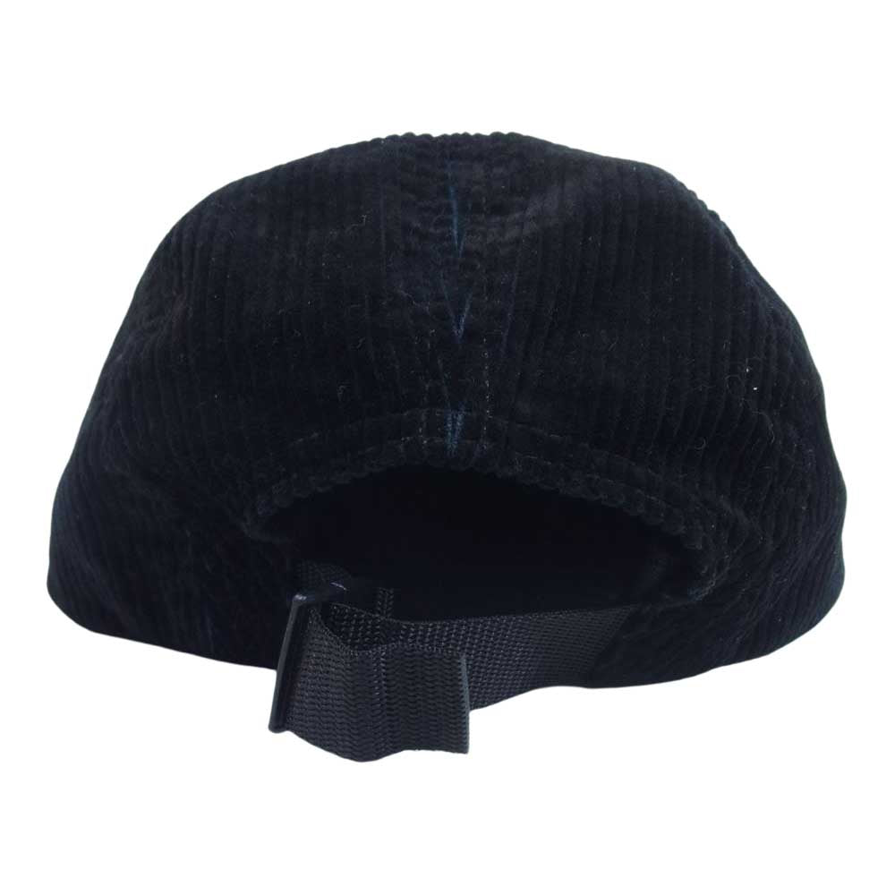 Supreme シュプリーム 18SS Corduroy Camp Cap コーデュロイ ボックスロゴ キャップ ブラック系【中古】