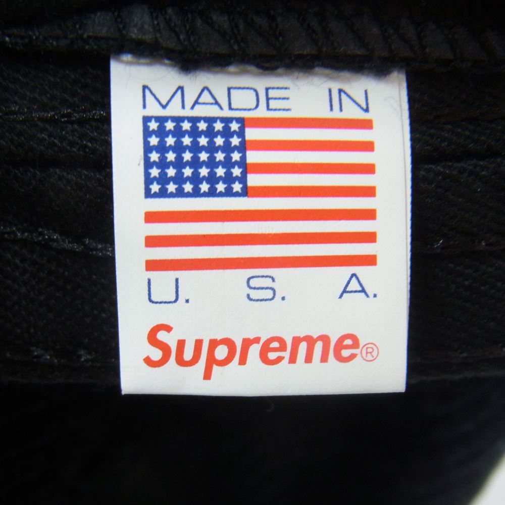 Supreme シュプリーム 18SS Corduroy Camp Cap コーデュロイ ボックスロゴ キャップ ブラック系【中古】