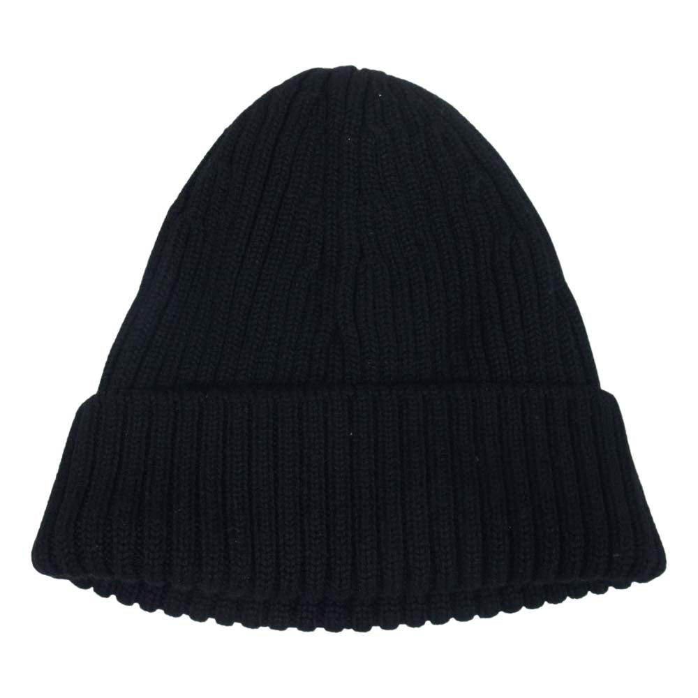PRADA プラダ ビーニー ウール ニット キャップ ブラック系 50【中古】