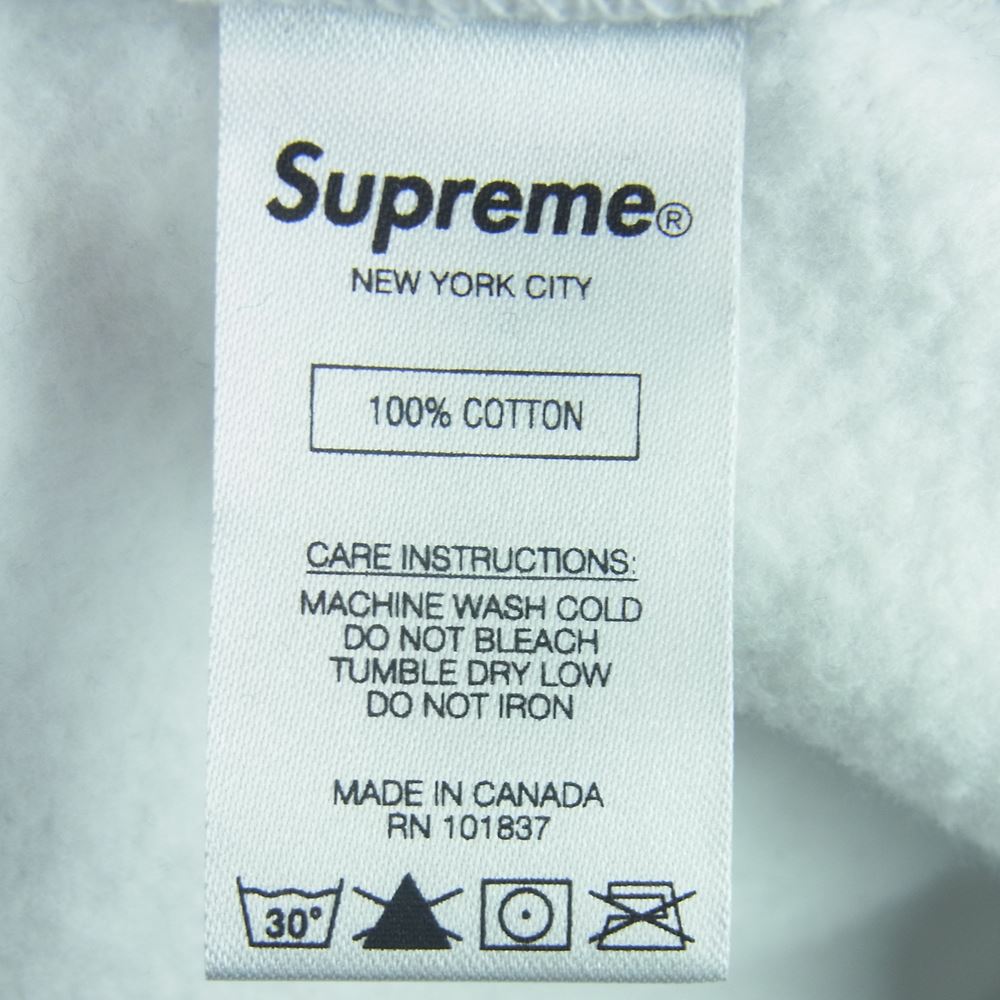 Supreme シュプリーム 19AW Fuck you Crewneck クルーネック スウェット トレーナー 刺繍 カナダ製 グレー系 M【中古】